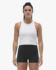 Women's Ribbed Tank - White