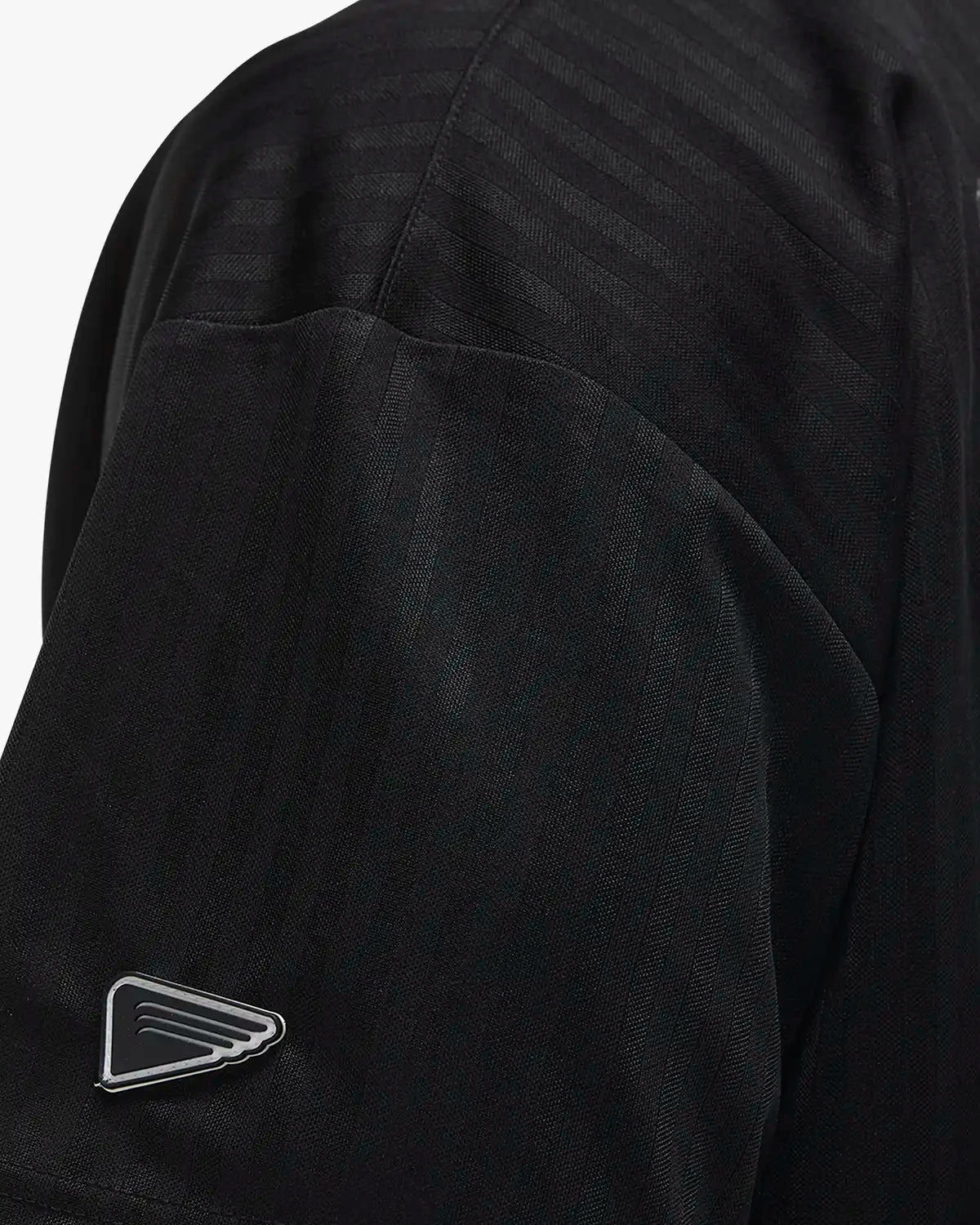 Men's Collared Sports Jersey - Black/White