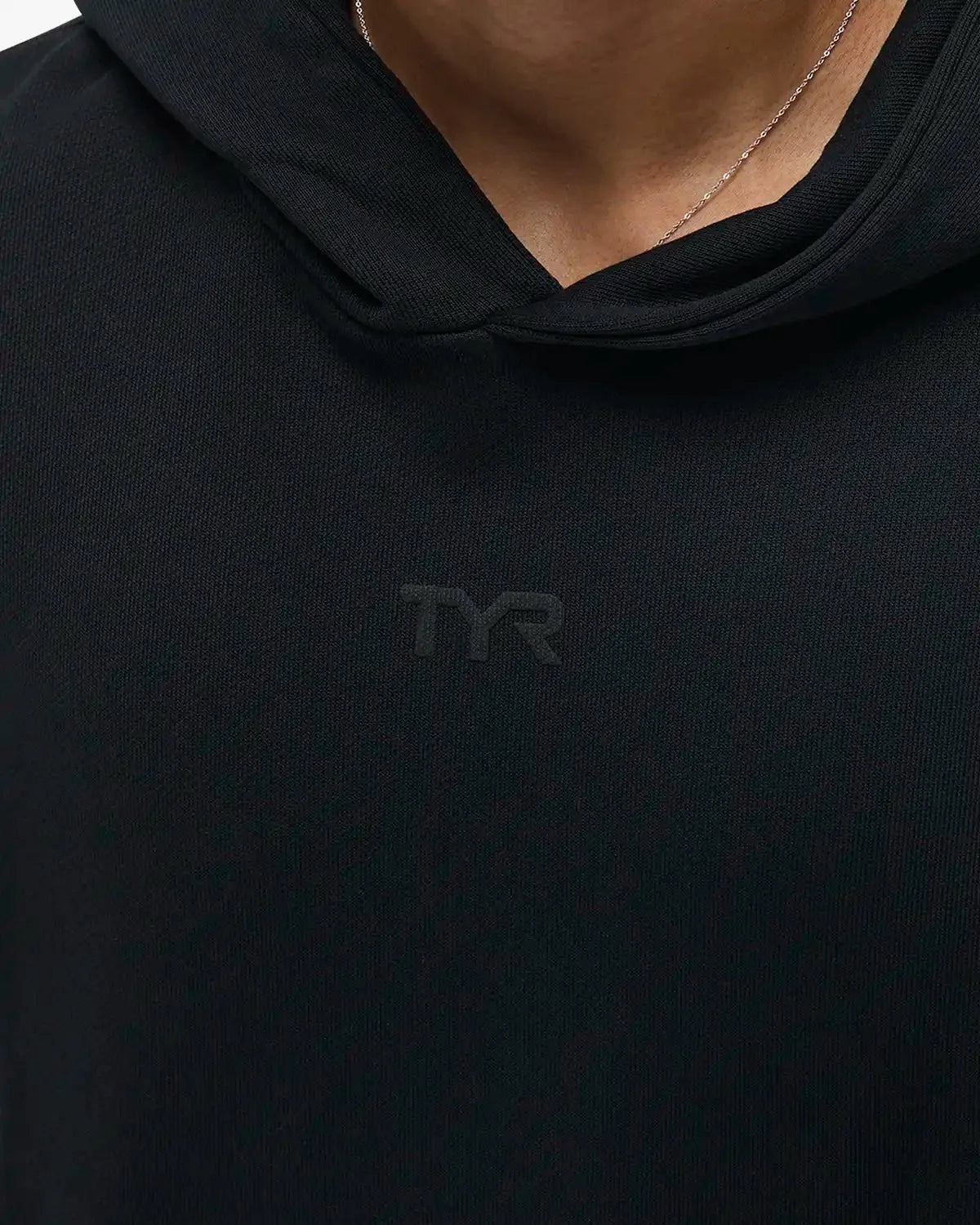 Men's Vintage Wash Oversized Pullover Hoodie - Garment Dyed / Black
