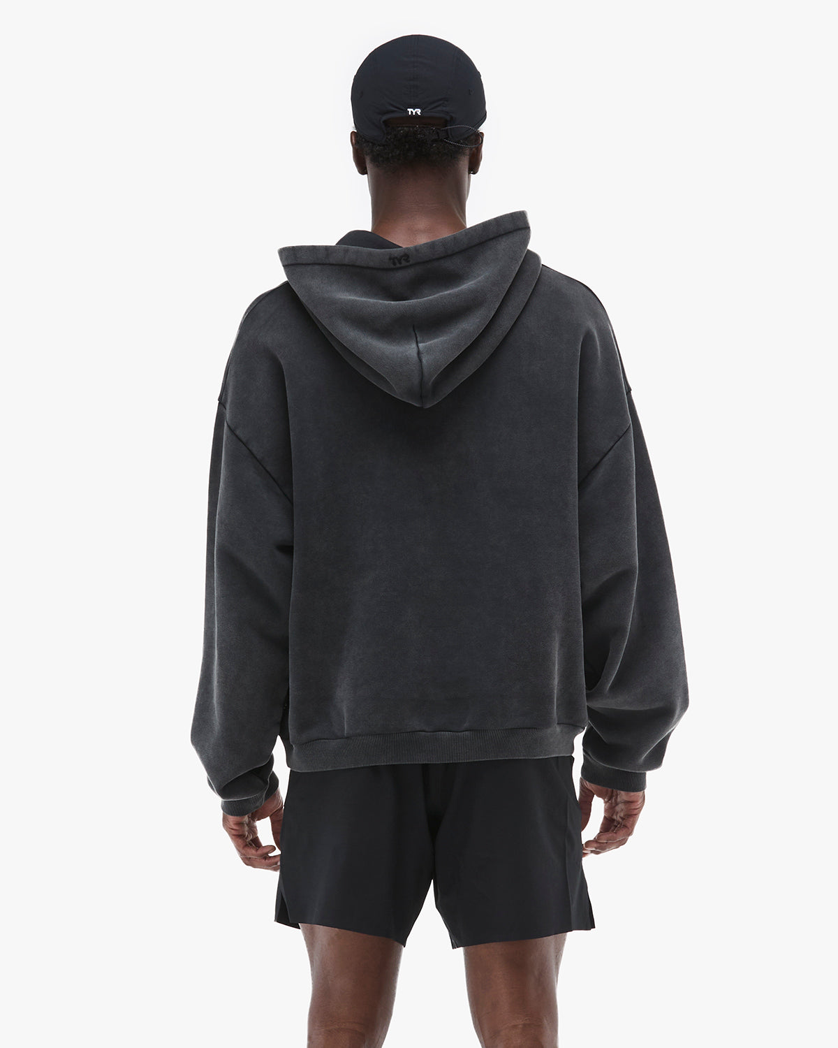 Men's Vintage Wash Oversized Pullover Hoodie - Garment Dyed