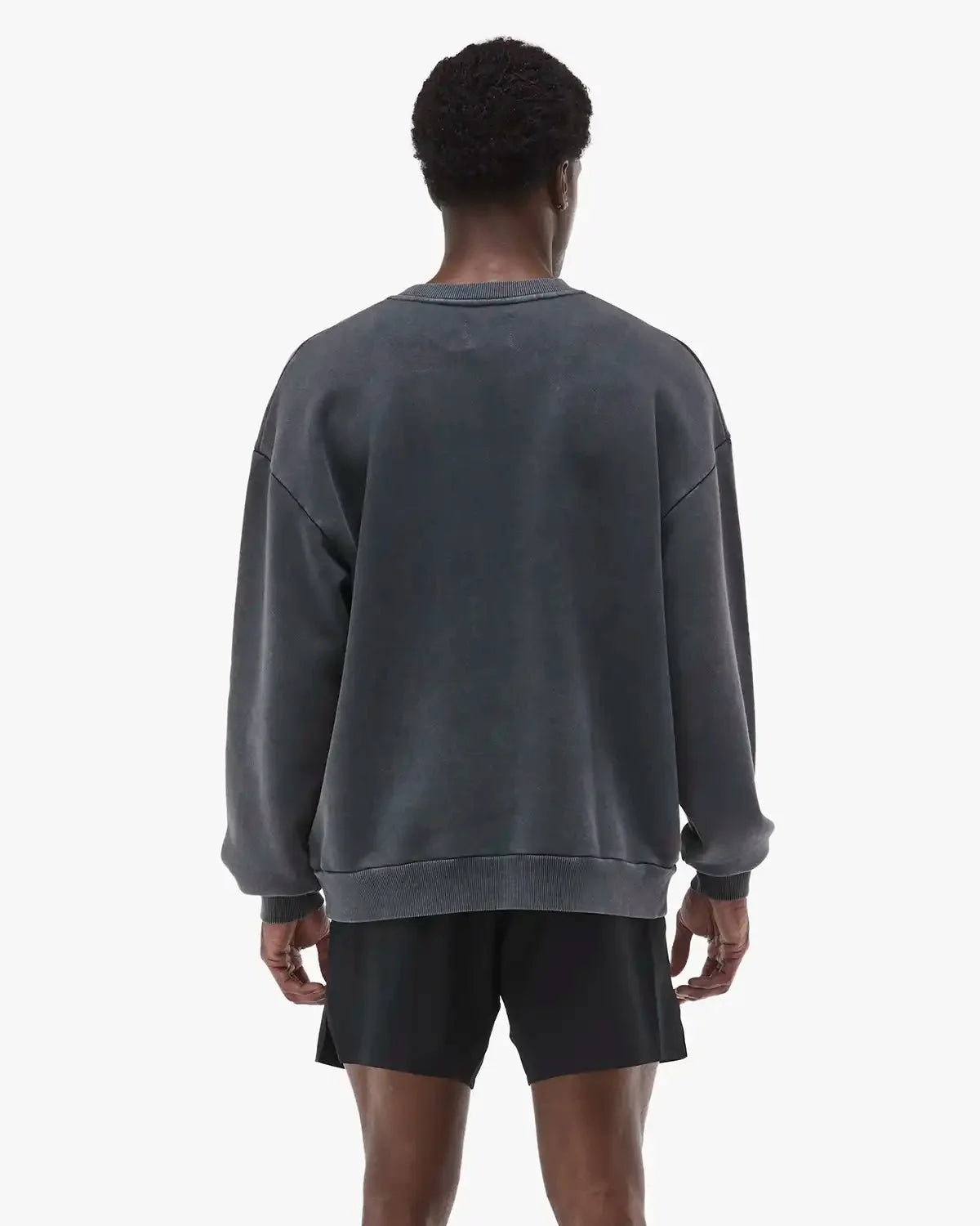 Men's TYR Puff Logo Crewneck - Black