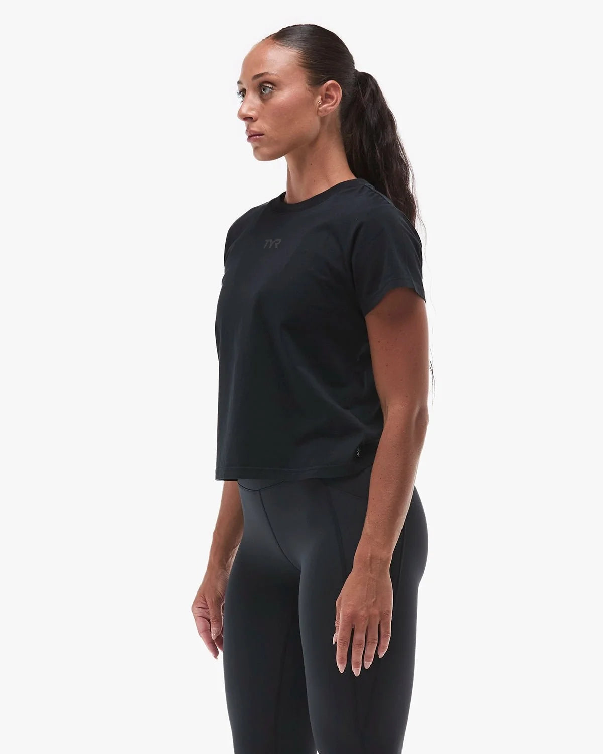 Women's Vintage Wash Midweight Tee - Black