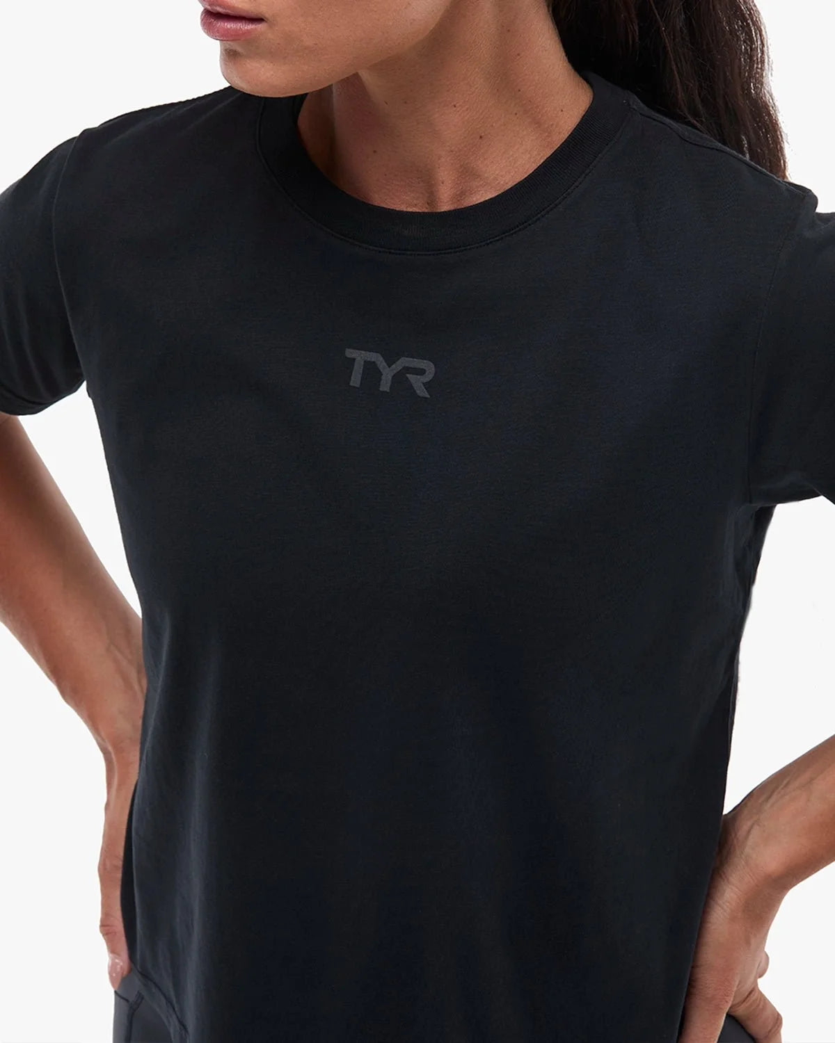 Women's Vintage Wash Midweight Tee - Black