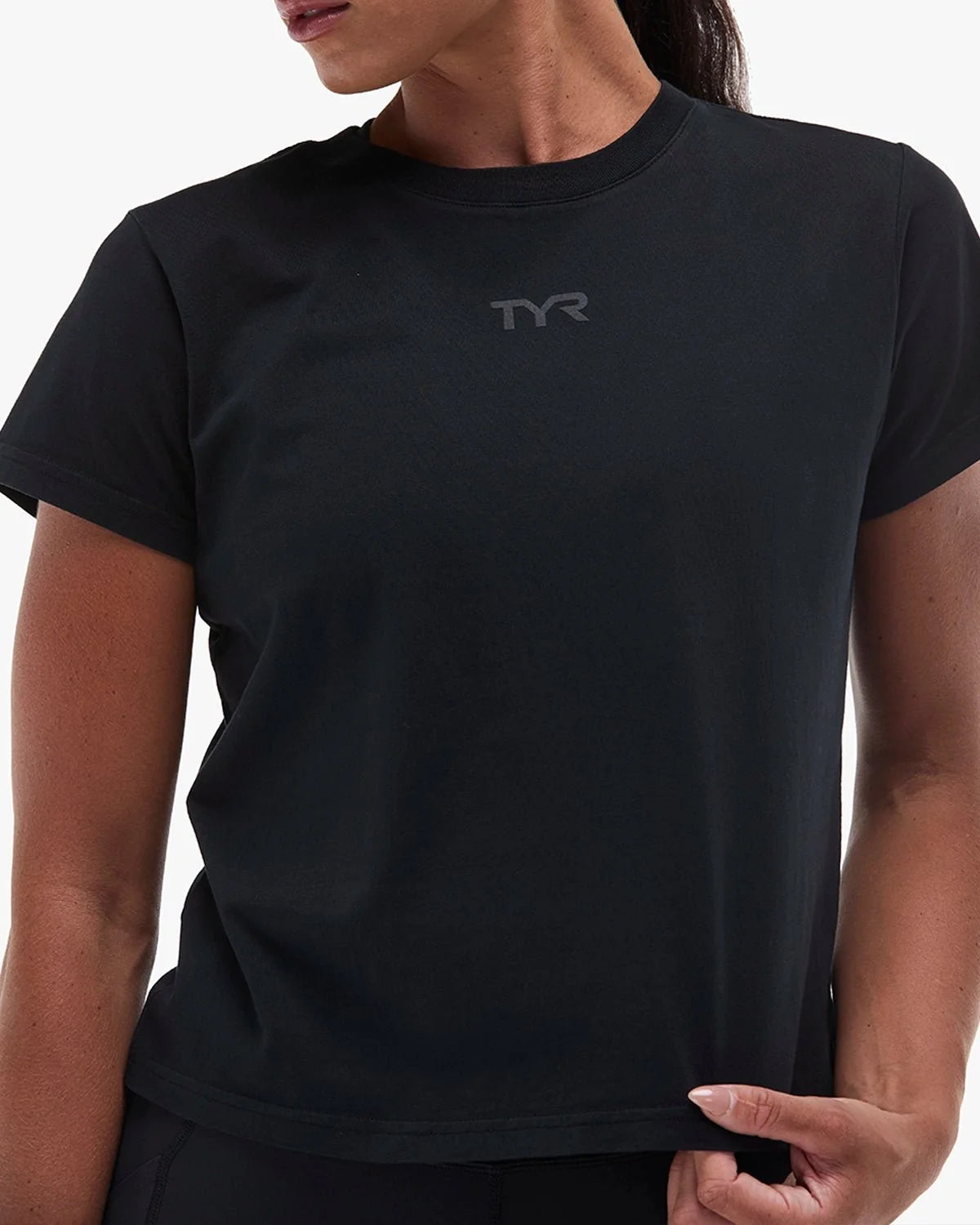 Women's Vintage Wash Midweight Tee - Black