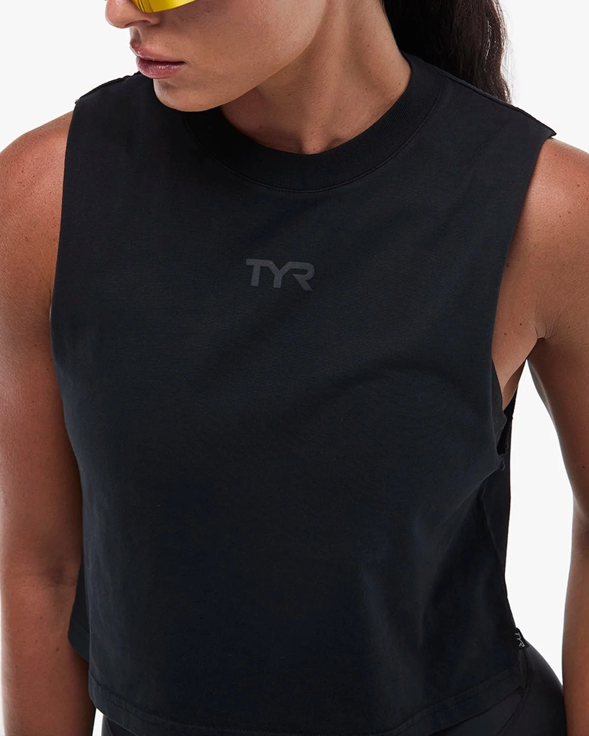 Women's Vintage Wash Heavyweight Muscle Tank - Black