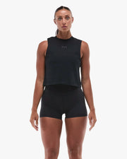 Women's Vintage Wash Heavyweight Muscle Tank - Black