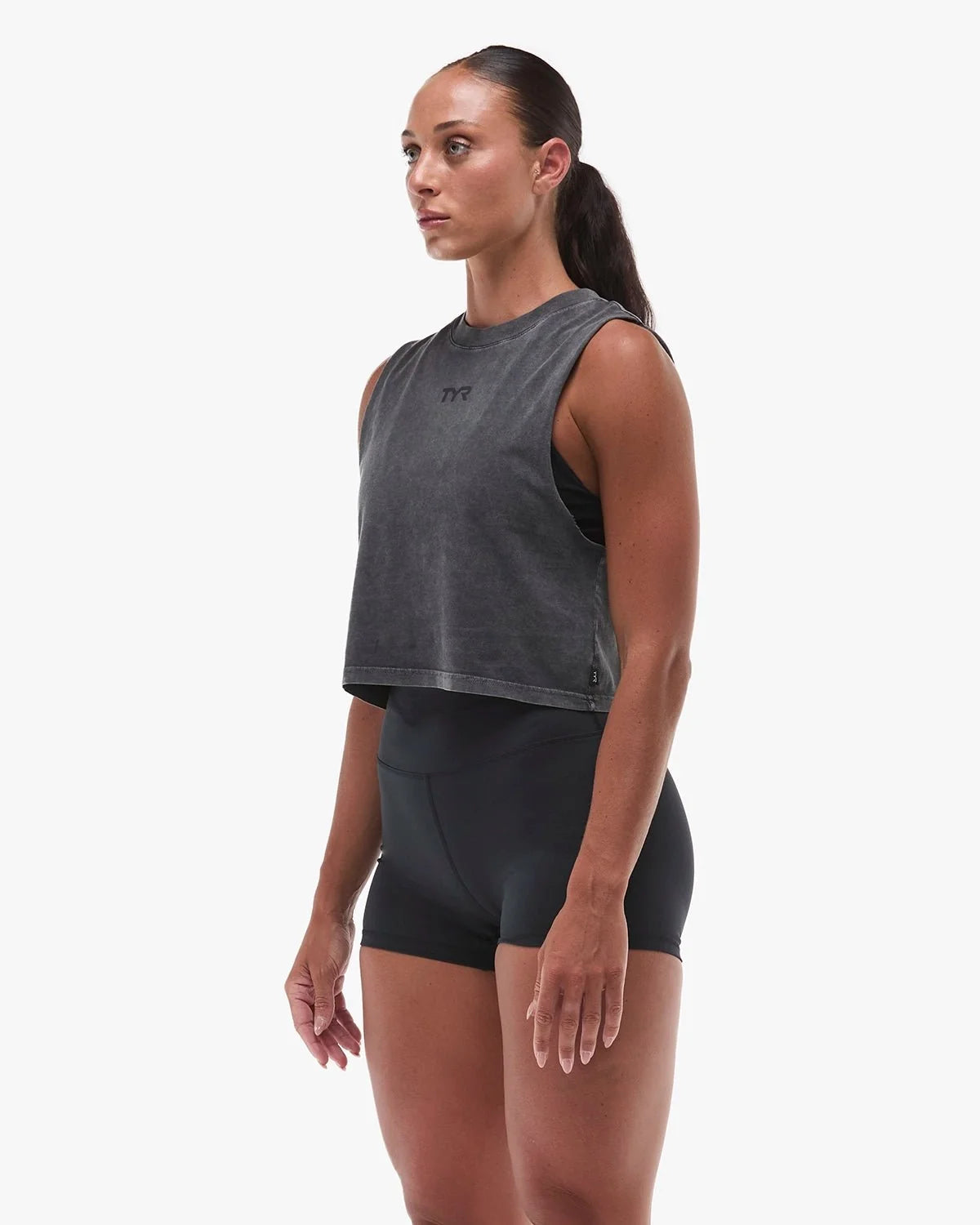 Women's Vintage Wash Heavyweight Muscle Tank - Gunmetal