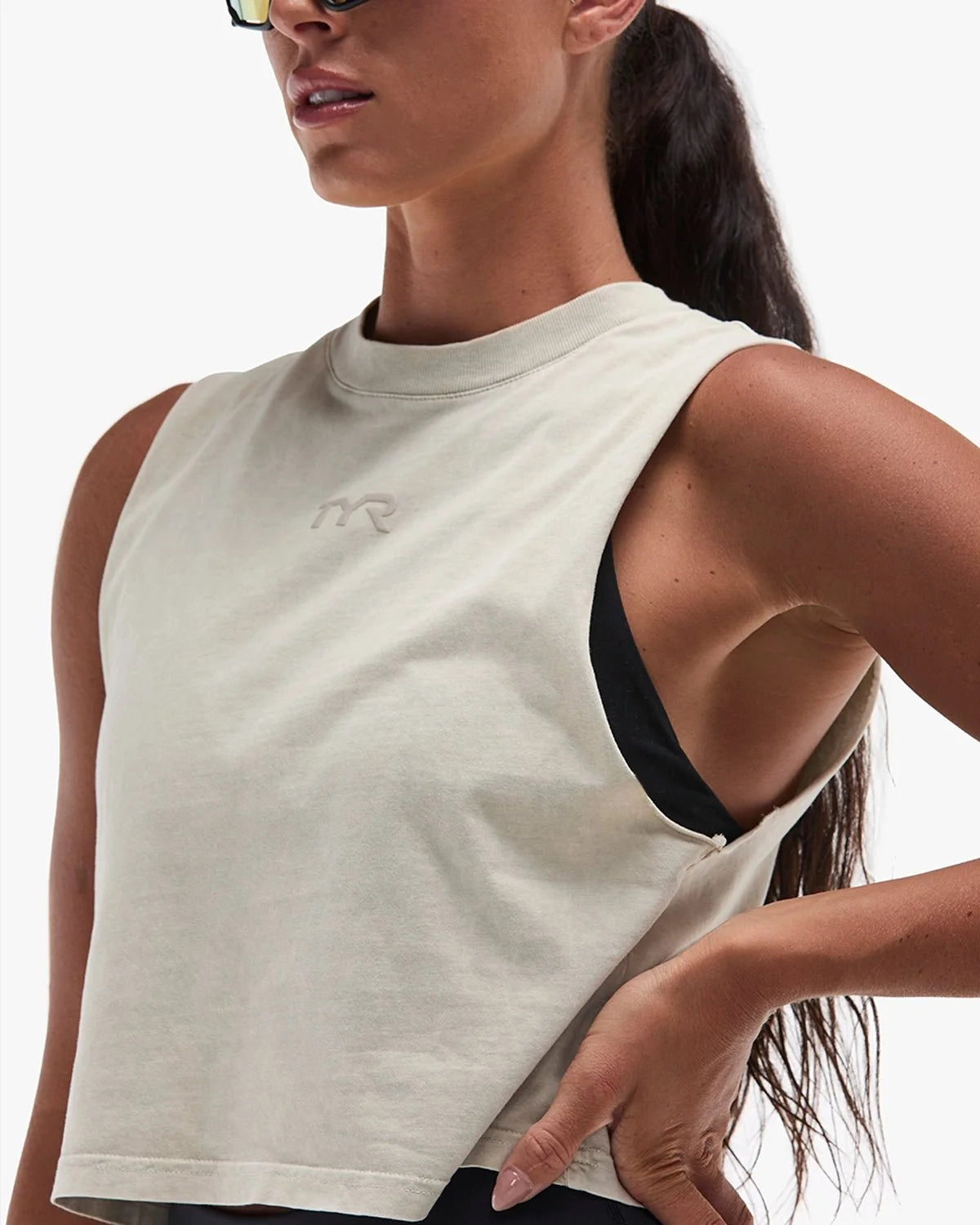 Women's Vintage Wash Heavyweight Muscle Tank - Dune