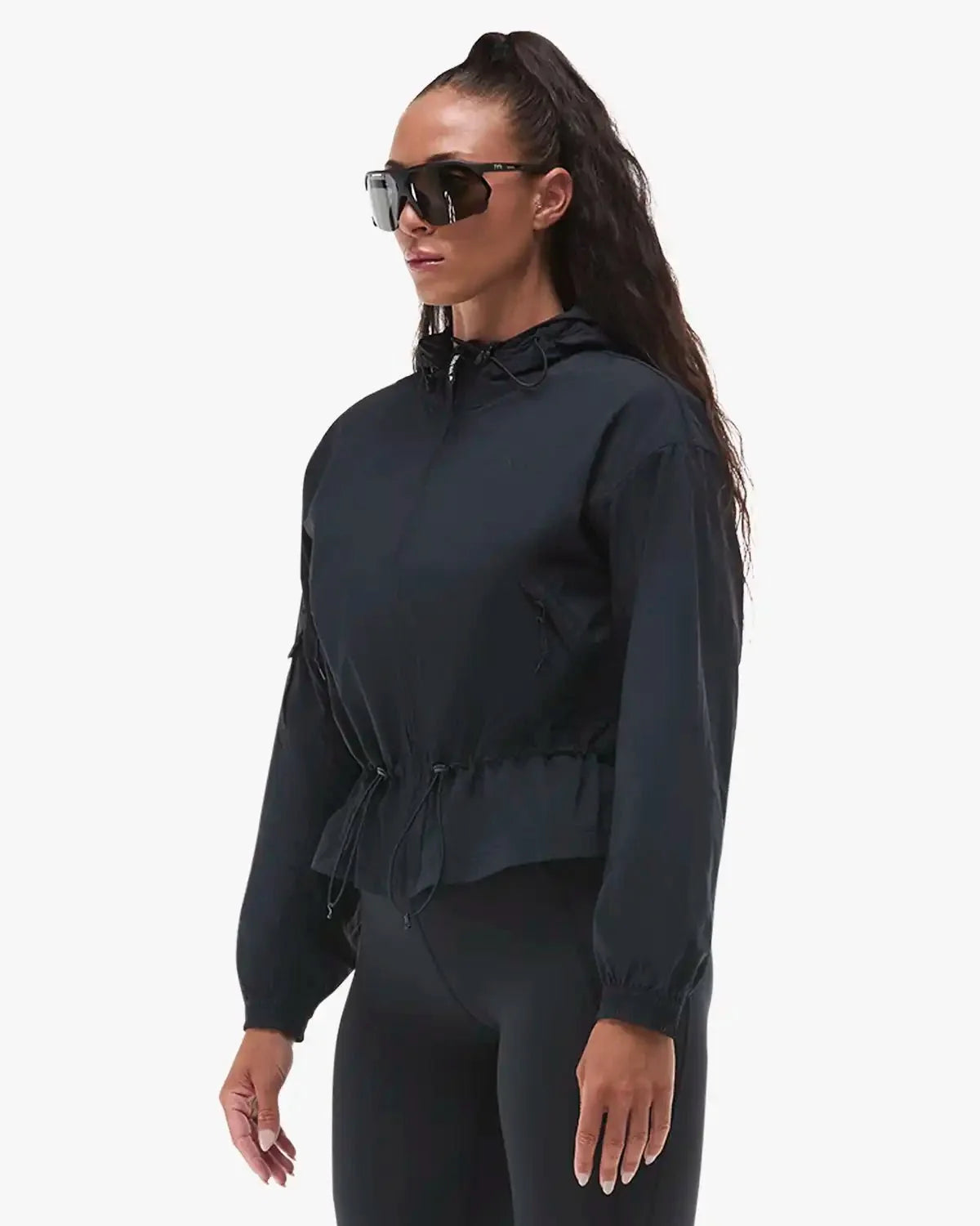 Women's Full Zip Windbreaker - Black