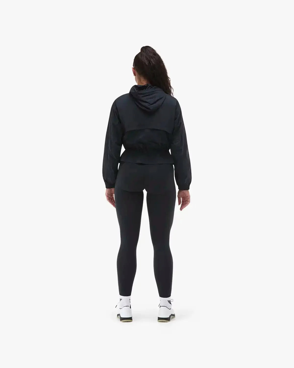 Women's Full Zip Windbreaker - Black