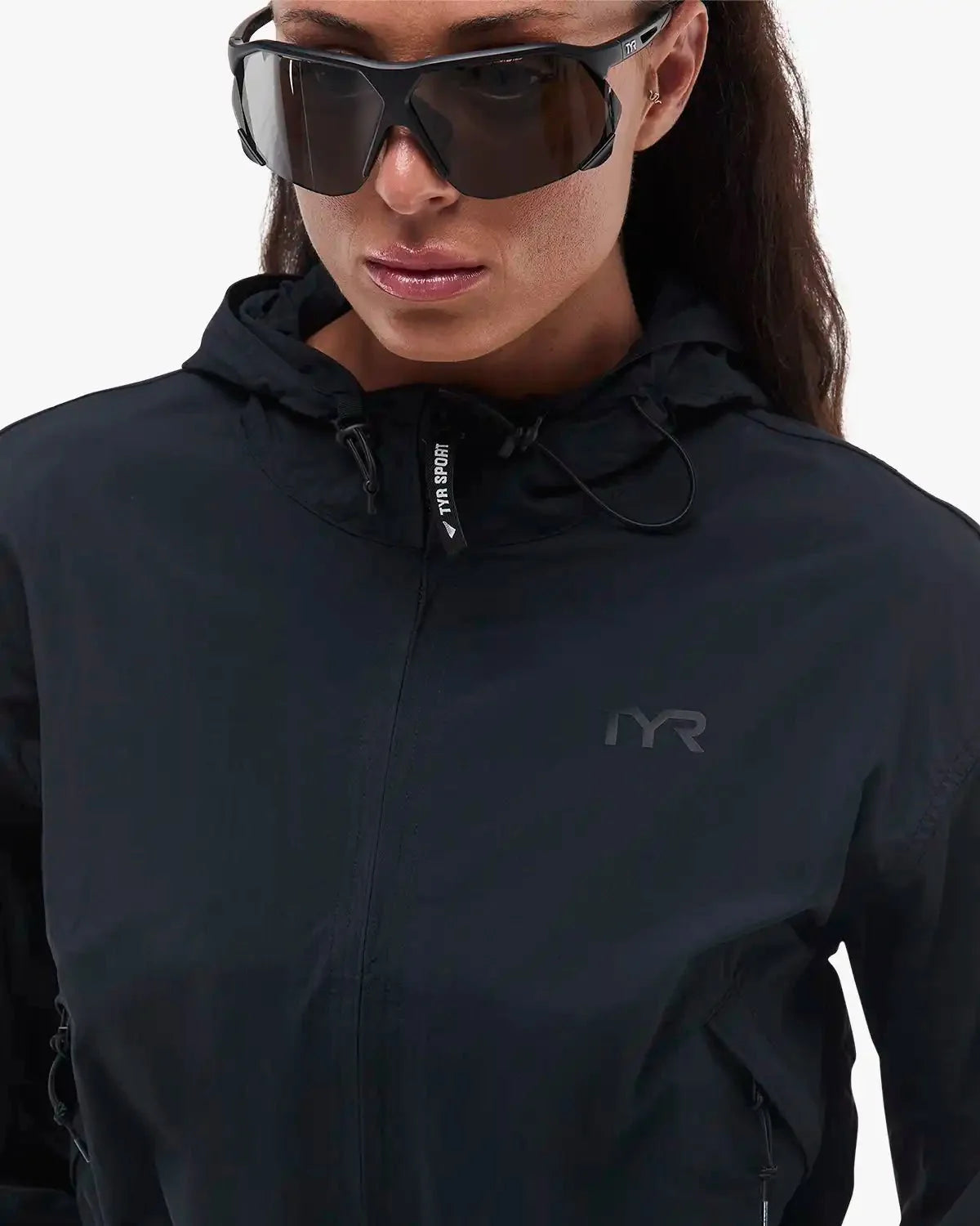 Women's Full Zip Windbreaker - Black