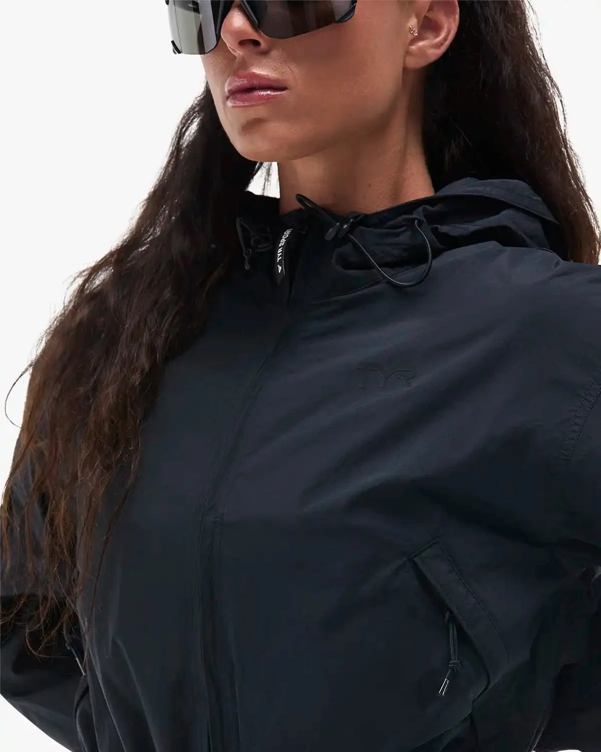 Women's Full Zip Windbreaker - Black