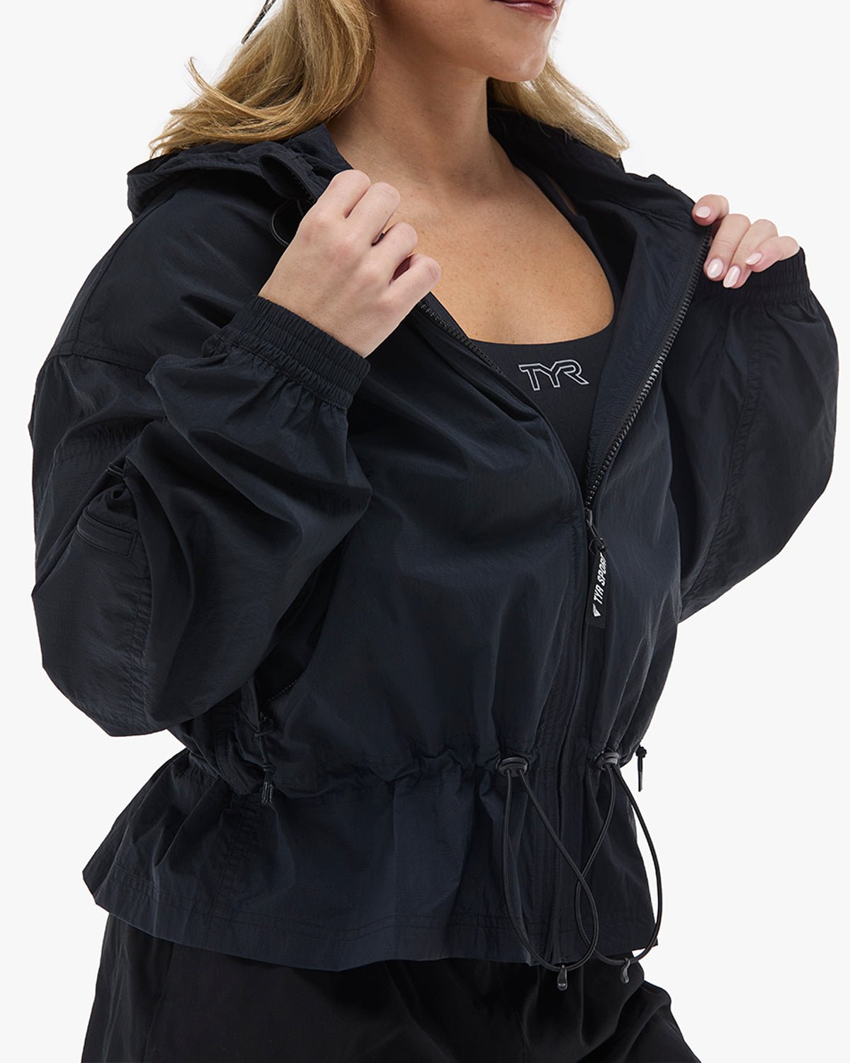 Women's Full Zip Windbreaker - Khaki