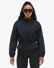 Women's Full Zip Windbreaker - Black