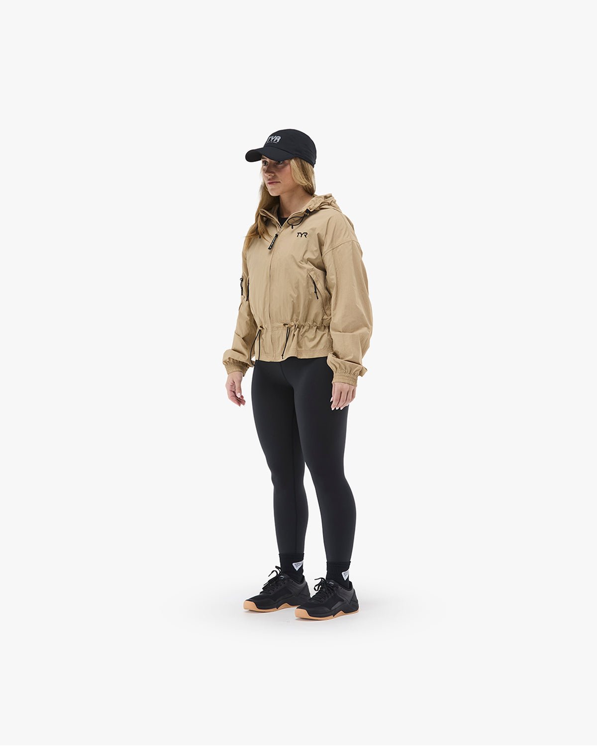 Women's Full Zip Windbreaker - Khaki