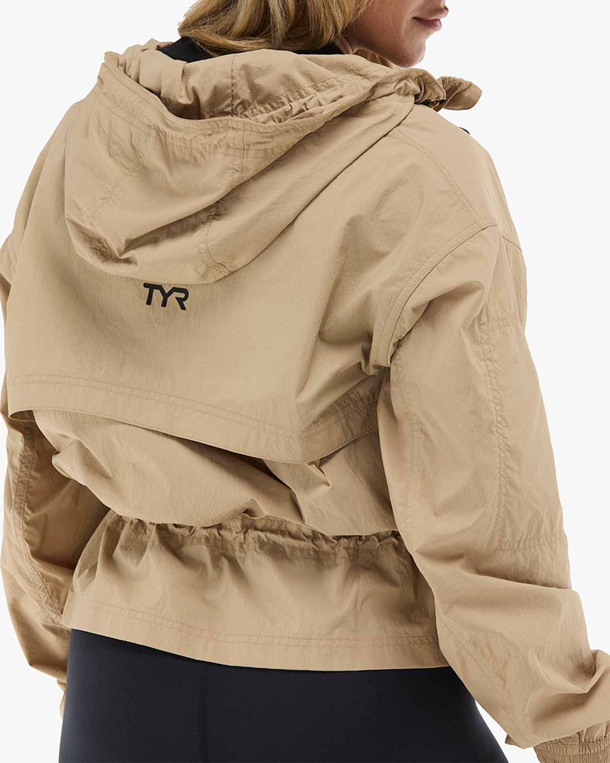 Women's Full Zip Windbreaker - Khaki