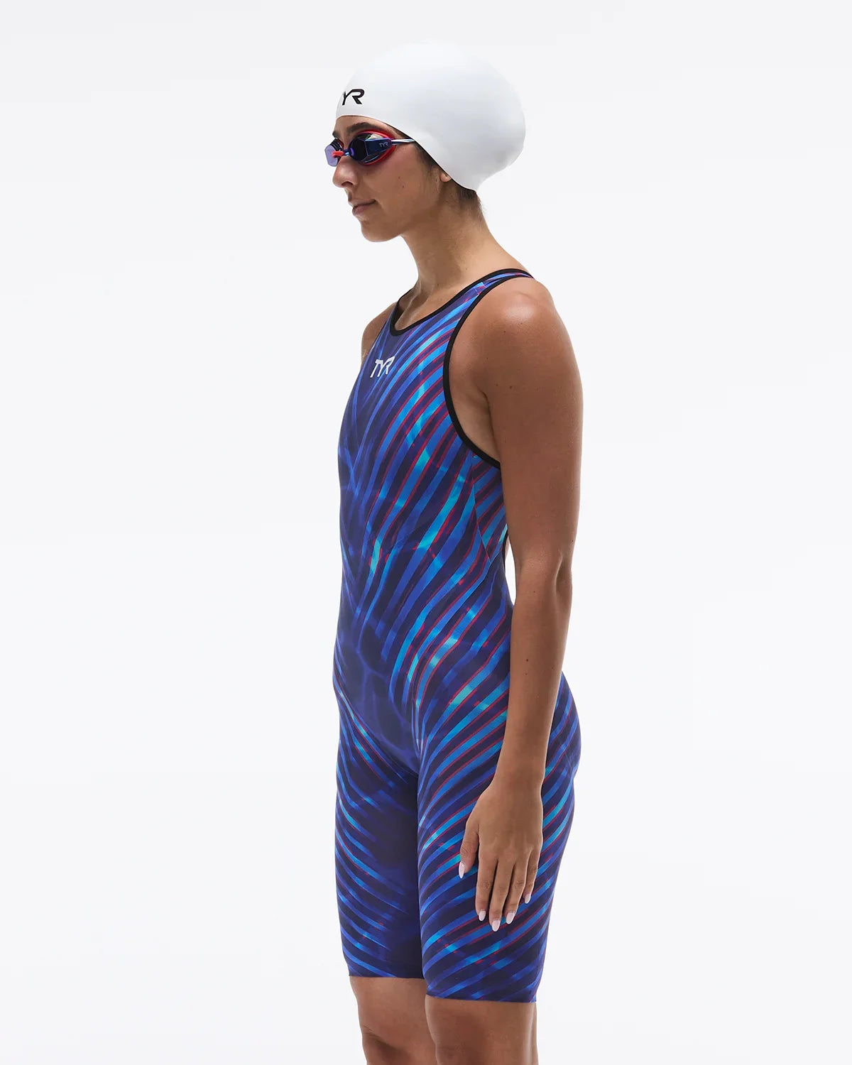 TYR x Katie Ledecky Women's Venzo Open Back Tech Suit - Bravix