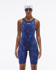 TYR x Katie Ledecky Women's Venzo Open Back Tech Suit - Bravix