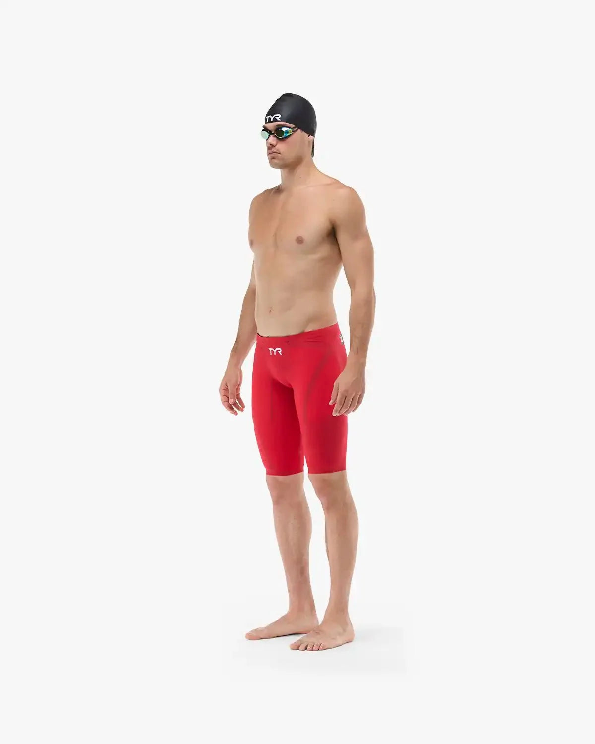Men's Venzo Low Waist Jammer Tech Suit - Solid Non PFAS / Red