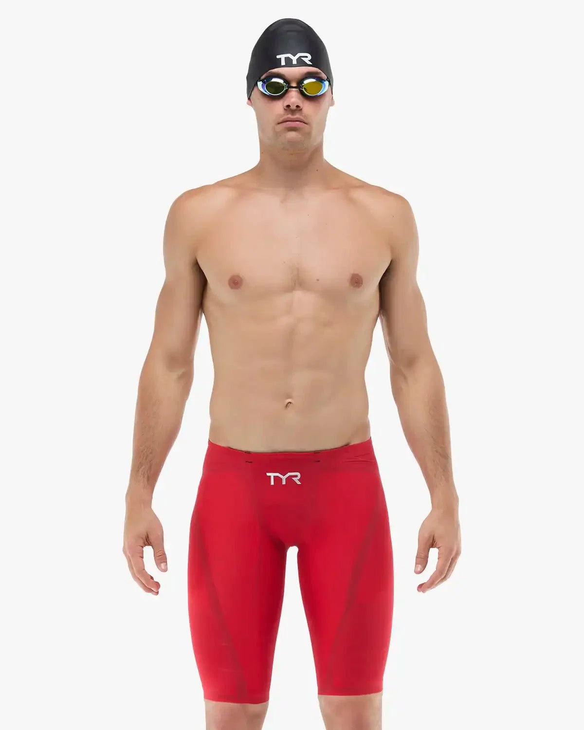 Men's Venzo Low Waist Jammer Tech Suit - Solid Non PFAS / Red